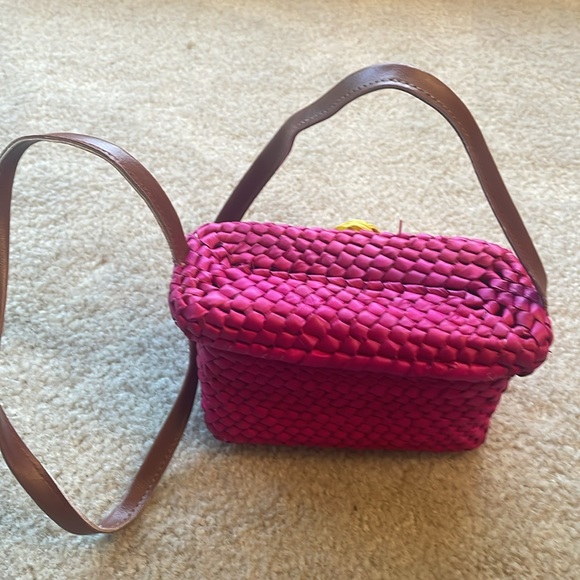 Authentic Hand Made Mexican Girls Weaved Purses/ Bags. Adorable! Lot of 2 - Picture 4 of 12